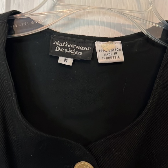 Native Designs 3 pc skirt vest jacket with Indonesian design and detail cotton M - Picture 13 of 16